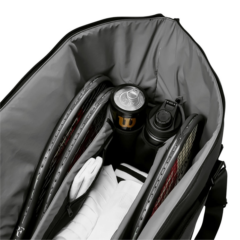 Raqueteira Wilson Roger Federer Tournament R3 Preta - Imagem 3